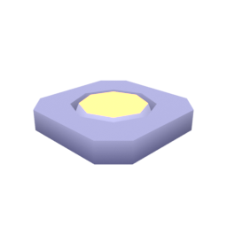 Button Floor Round Small